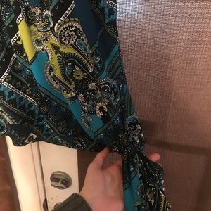 Women’s dress shirt Blue / Green Design